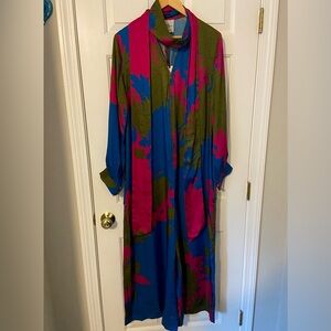 Payal Khandwala Floral Jumpsuit with Sash